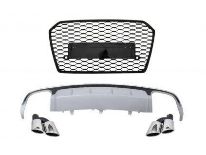 b2b rear bumper valance diffuser with exhaust muffler 5998992 6054106