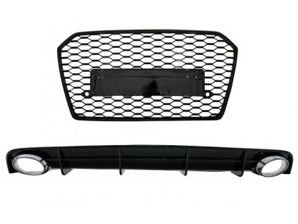 b2b rear bumper valance diffuser and exhaust tips for 5999087 6055625