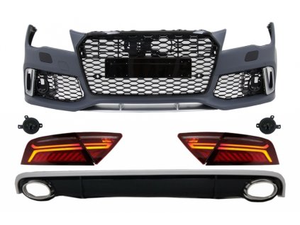 b2b front bumper rear diffuser with exhaust tips 5997517 6049179
