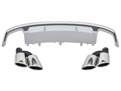 b2b rear bumper valance air diffuser with exhaust 5998988 6054033