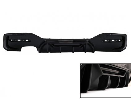 b2b rear bumper spoiler valance diffuser left double 6001082 6087525