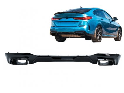b2b rear bumper valance diffuser with black exhaust 6001515 6095070