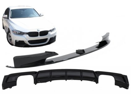 b2b front bumper spoiler with rear diffuser suitable 5991987 6025581