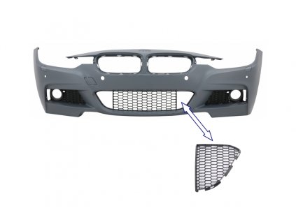 b2b front bumper central right lower grille suitable 6002553 6105604