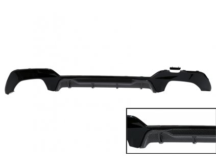 b2b rear bumper diffuser suitable for bmw 3 series 6002229 6102574