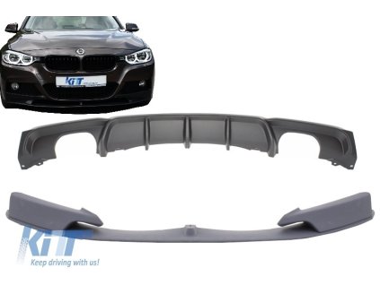 b2b front bumper spoiler with rear diffuser suitable 5990533 6014765