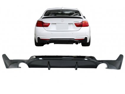 b2b rear bumper diffuser suitable for bmw f32 f33 f36 5997122 6076214