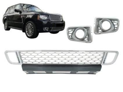 b2b front bumper lower grille with fog lamp covers 6000086 6068131