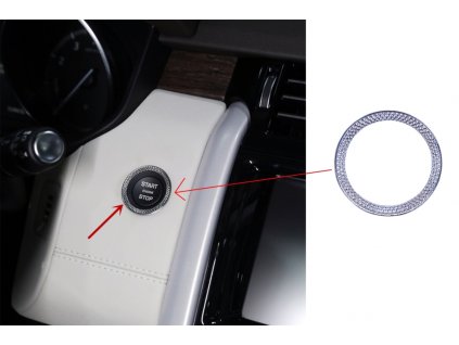 b2b chrome ring frame start button suitable for land 5997262 6046210
