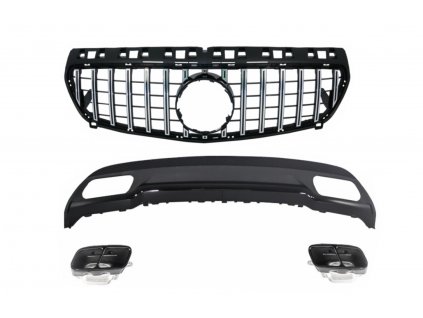 b2b rear bumper air diffuser with exhaust tips 5997221 6045194