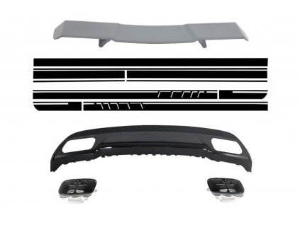 b2b trunk spoiler diffuser exhaust tips suitable for 5997225 6045267