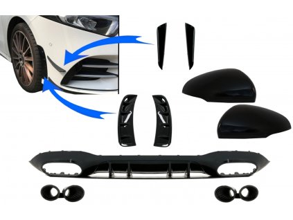 b2b rear diffuser withfront side vents and flaps 6000225 6071141