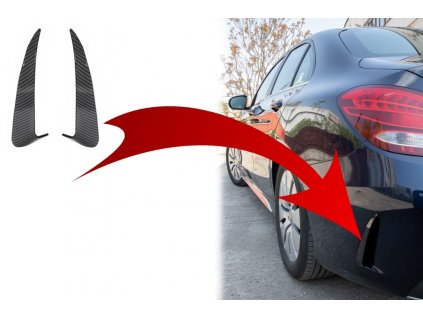b2b rear bumper flaps side fins flics suitable for 5997244 6046204