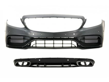 b2b front bumper with diffuser suitable for mercedes 6000658 6078027