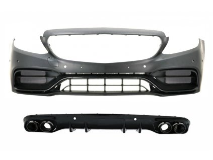 b2b front bumper with diffuser double outlet and 6000659 6078092