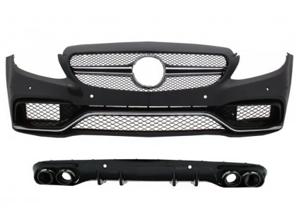 b2b front bumper with diffuser double outlet and 6000661 6078131