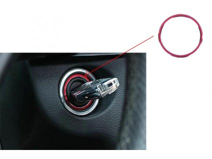 b2b ring frame ignition red suitable for mercedes a 5997257 6046196