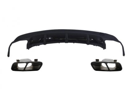 b2b rear diffuser with exhaust muffler tips black 6000722 6079818