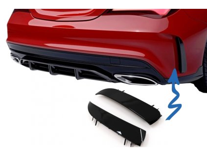 b2b rear bumper splitters fins side vent flaps flics 6001390 6091881