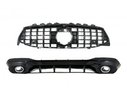 b2b rear diffuser and exhaust tips silver with front 6000741 6080465