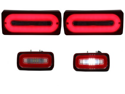 b2b full led taillights light bar with fog lamp 5997395 6047410