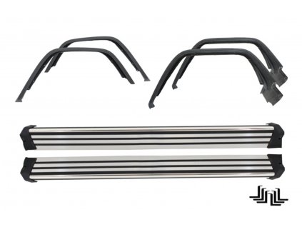 b2b running boards side steps with fender flares 5999453 6060255