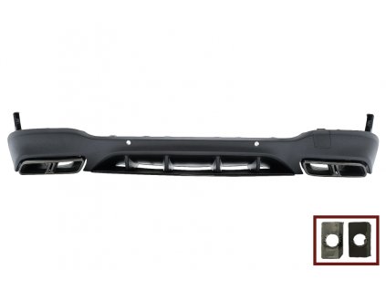 b2b rear diffuser with exhaust muffler tips suitable 6000323 6073326