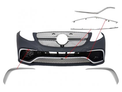 b2b front spoiler splitter flaps flics garnish chrome 5996902 6044106