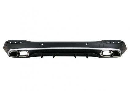 b2b rear diffuser with silver exhaust muffler tips 6000578 6079639
