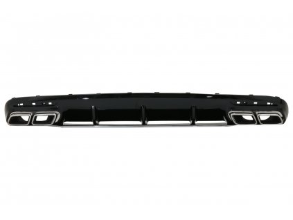 b2b rear bumper air diffuser with chrome muffler tips 6000084 6069306