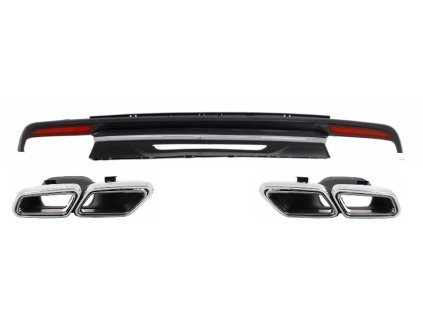 b2b rear bumper diffuser and exhaust muffler tips 5986779 6018649