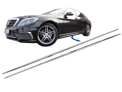 b2b chrome parts trim strips side skirts suitable for 5990610 6018945