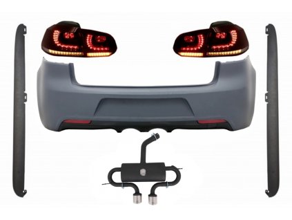 b2b rear bumper with exhaust system suitable for vw 5997684 6051095