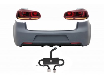 b2b rear bumper with exhaust system and taillights 5997689 6051232