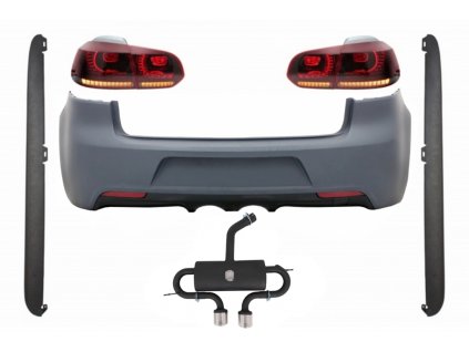 b2b rear bumper with exhaust system suitable for vw 5997690 6051255