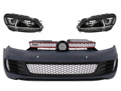 b2b front bumper with headlights led drl flowing 5999072 6055310