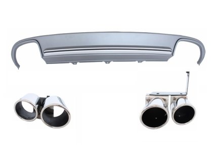 b2b rear bumper valance diffuser exhaust tips 5986116 56298