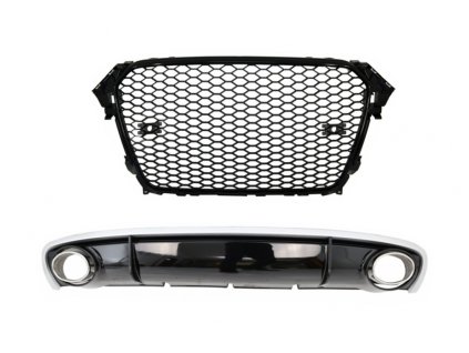 b2b rear bumper diffuser suitable for audi a4 b8 5993463 6032333