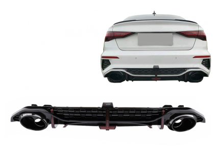 b2b rear bumper valance diffuser suitable for audi a3 6002448 6105029