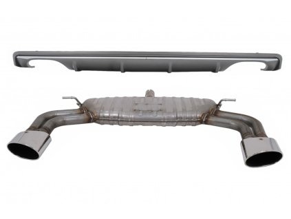 b2b rear bumper valance diffuser with exhaust system 5987661 6004047