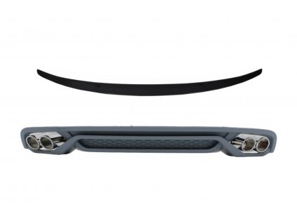 b2b rear bumper valance diffuser with exhaust tips 5999262 6058274