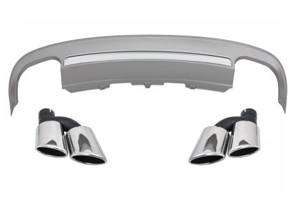 b2b rear bumper valance diffuser exhaust muffler tips 5992311 6026788