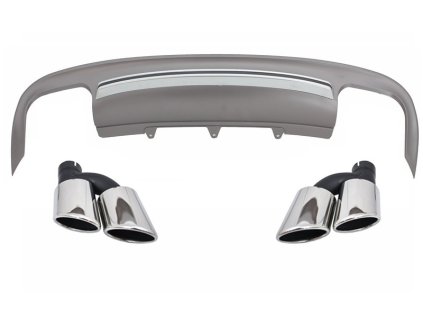 b2b rear bumper diffuser with exhaust muffler tips 5992312 6026802