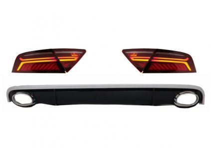 b2b bumper air diffuser exhaust tips with led 5997513 6049103