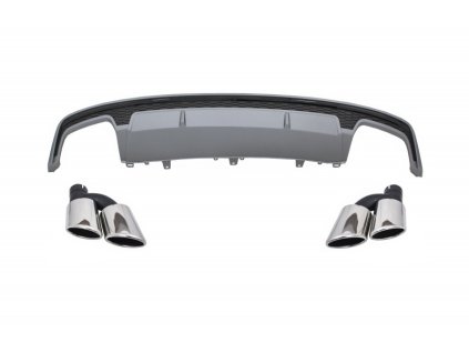 b2b rear bumper valance air diffuser with exhaust 5997328 6046430