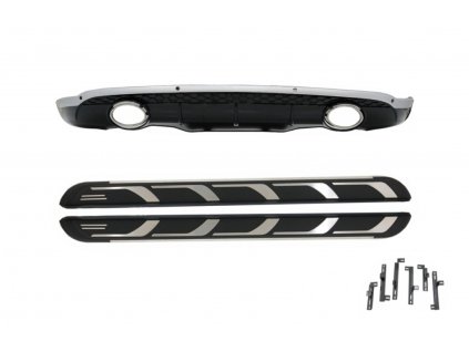 b2b rear bumper diffuser with side steps suitable for 5999598 6062488