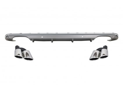 b2b rear diffuser double outlet with exhaust muffler 6000606 6076704