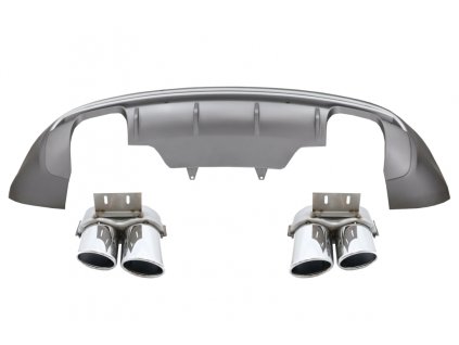 b2b rear bumper spoiler valance diffuser double 5996706 6041980