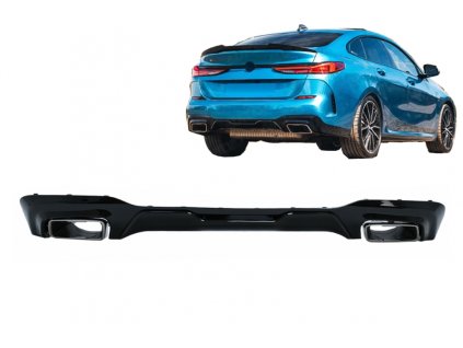 b2b rear bumper valance diffuser with chrome exhaust 6001516 6095072