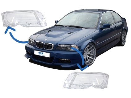 b2b headlights glases suitable for bmw e46 coupe 5985585 6015484